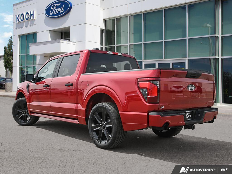 NEW 2025 Ford F-150 LOBO - Rapid Red Tri-coat Metallic Exterior / BLACK STX CLOTH Interior - $63,899 - Stock #E51376 - VIN 1FTEW2L59SFC08241 - Photo 4