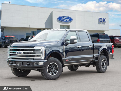 NEW 2025 Ford F-350 Super Duty Platinum - Antimatter Blue Metallic Exterior - $119,964 - Stock #D51012 - VIN 1FT8W3BM7SED74016