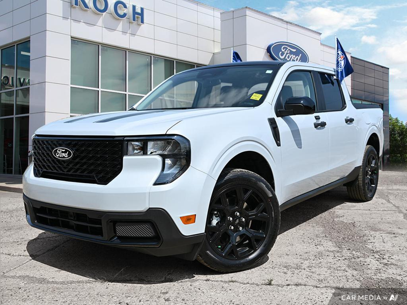 NEW 2025 Ford Maverick XLT Hybrid - Space White Metallic Exterior / BLACK ONYX Interior - $45,919 - Stock #E50120 - VIN 3FTTW8J30SRA17872 - Photo 1