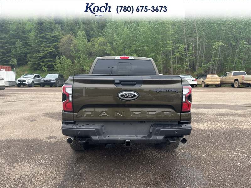 NEW 2025 Ford Ranger Raptor - Shelter Green Metallic Exterior / EBONY LEATHER TRIM Interior - $82,740 - Stock #A25293 - VIN 1FTER4LR7SLE52834 - Photo 10