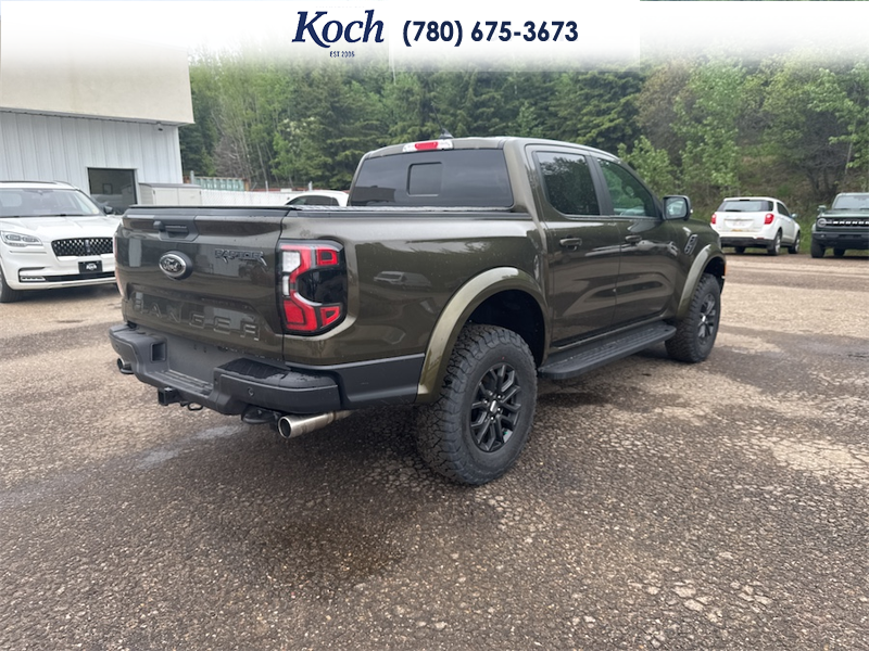NEW 2025 Ford Ranger Raptor - Shelter Green Metallic Exterior / EBONY LEATHER TRIM Interior - $82,740 - Stock #A25293 - VIN 1FTER4LR7SLE52834 - Photo 11