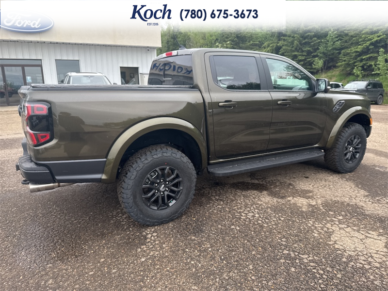 NEW 2025 Ford Ranger Raptor - Shelter Green Metallic Exterior / EBONY LEATHER TRIM Interior - $82,740 - Stock #A25293 - VIN 1FTER4LR7SLE52834 - Photo 12