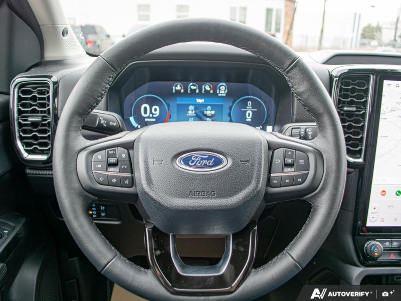 NEW 2025 Ford Ranger Lariat - Shadow Black Exterior / EBONY LEATHER-TRIMMED Interior - $53,899 - Stock #E51335 - VIN 1FTER4KH9SLE62161 - Photo 14