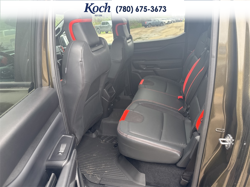 NEW 2025 Ford Ranger Raptor - Shelter Green Metallic Exterior / EBONY LEATHER TRIM Interior - $82,740 - Stock #A25293 - VIN 1FTER4LR7SLE52834 - Photo 18