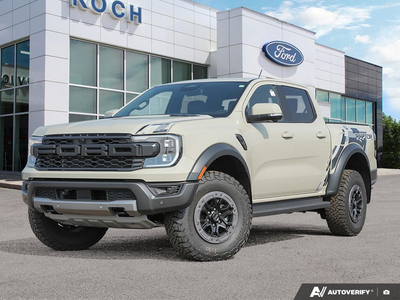 NEW 2025 Ford Ranger Raptor - Desert Sand Exterior - $79,989 - Stock #E51154 - VIN 1FTER4LR4SLE36588