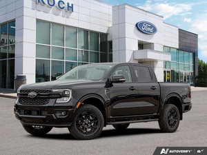 NEW 2025 Ford Ranger Lariat - Shadow Black Exterior - $53,899 - Stock #E51335 - VIN 1FTER4KH9SLE62161