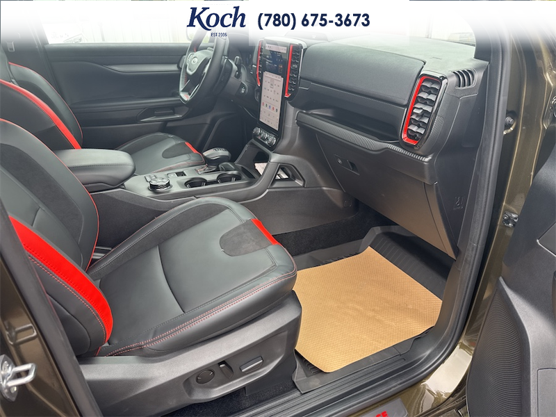 NEW 2025 Ford Ranger Raptor - Shelter Green Metallic Exterior / EBONY LEATHER TRIM Interior - $82,740 - Stock #A25293 - VIN 1FTER4LR7SLE52834 - Photo 21