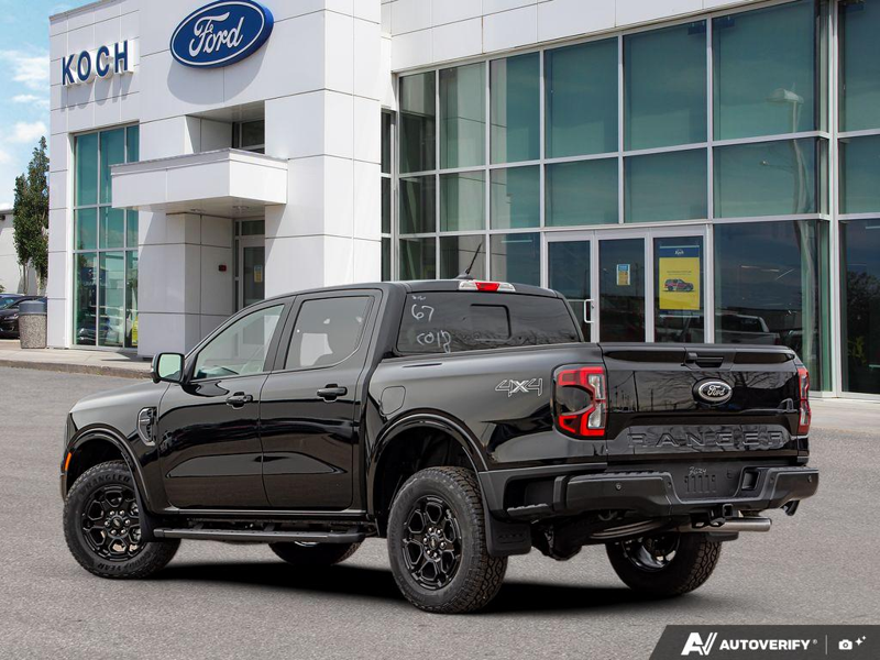 NEW 2025 Ford Ranger Lariat - Shadow Black Exterior / EBONY LEATHER-TRIMMED Interior - $53,899 - Stock #E51335 - VIN 1FTER4KH9SLE62161 - Photo 4