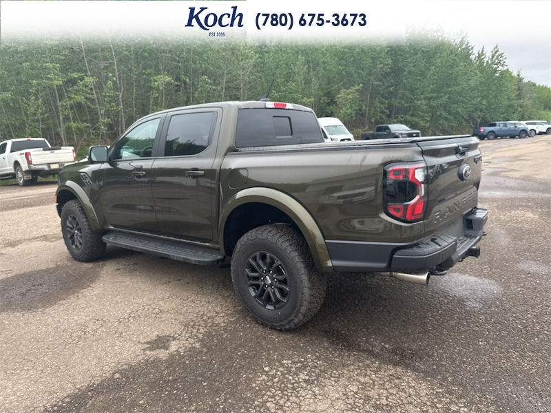 NEW 2025 Ford Ranger Raptor - Shelter Green Metallic Exterior / EBONY LEATHER TRIM Interior - $82,740 - Stock #A25293 - VIN 1FTER4LR7SLE52834 - Photo 9