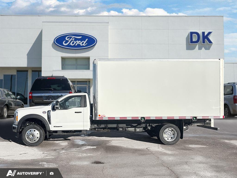 NEW 2025 Ford Super Duty F-600 DRW XLT - Oxford White Exterior / MEDIUM DARK SLATE CLOTH Interior - $114,777 - Stock #D50735 - VIN 1FDFF6LT8SDA15127 - Photo 3