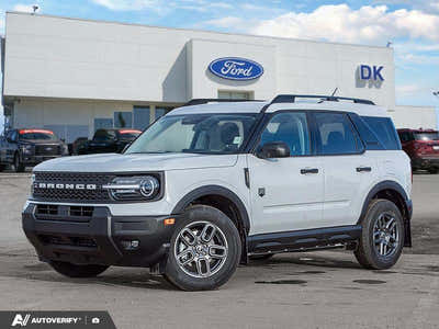 NEW 2026 Ford Bronco Sport Big Bend - Oxford White Exterior - $42,517 - Stock #D60163 - VIN 3FMCR9BN0TRE09826
