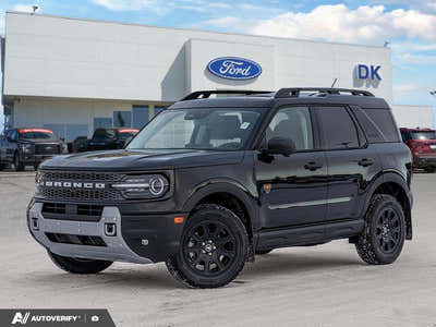NEW 2026 Ford Bronco Sport Badlands - Shadow Black Exterior - $47,747 - Stock #D60200 - VIN 3FMCR9DA7TRE10515