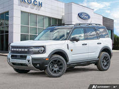 NEW 2026 Ford Bronco Sport Badlands - Space White Metallic Exterior - $49,819 - Stock #E60235 - VIN 3FMCR9DAXTRE08659