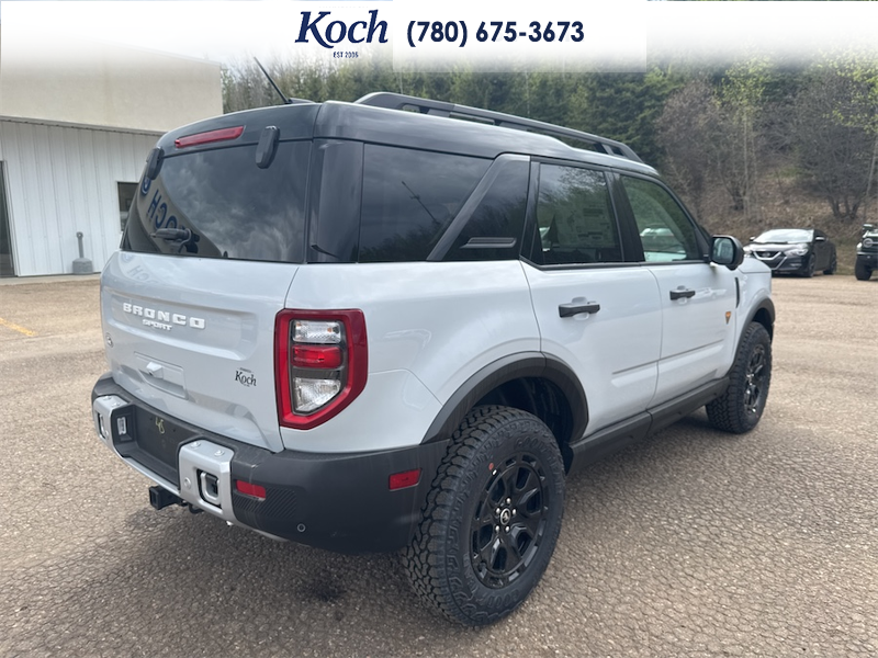 NEW 2026 Ford Bronco Sport Badlands - Crystal White Tricoat Exterior / DARK SPACE GREY LEATHER Interior - $55,400 - Stock #A26055 - VIN 3FMCR9DAXTRE09973 - Photo 11