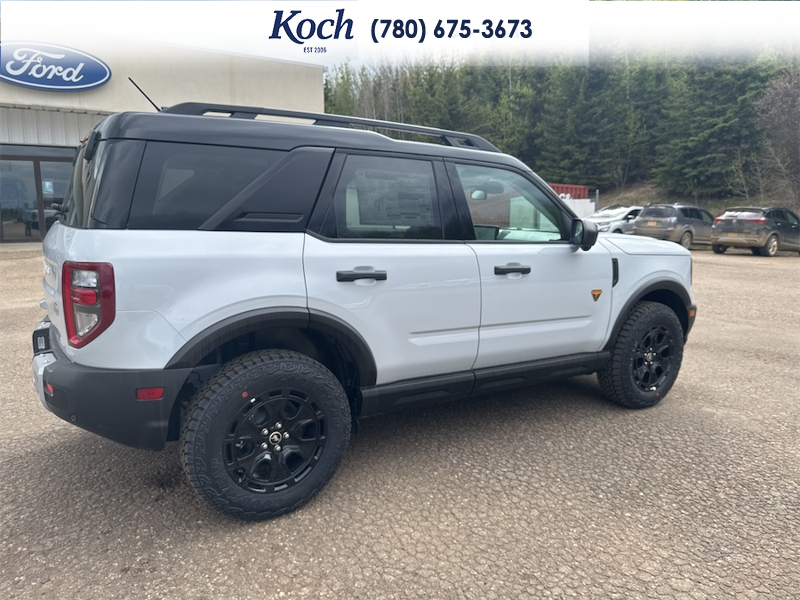 NEW 2026 Ford Bronco Sport Badlands - Crystal White Tricoat Exterior / DARK SPACE GREY LEATHER Interior - $55,400 - Stock #A26055 - VIN 3FMCR9DAXTRE09973 - Photo 12