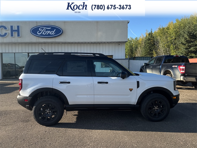 NEW 2026 Ford Bronco Sport Badlands - DARK SPACE GREY, LEATHER-TRIMMED FRONT SPORT CONTOUR BUCKET SEAT Interior - $50,680 - Stock #A26244 - VIN 3FMCR9DA7TRF11618