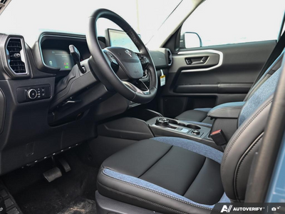 NEW 2026 Ford Bronco Sport Outer Banks - PLATINUM BLUE, PREMIUM TRIMMED HEATED FRONT BUCKET SEATS Interior - $48,549 - Stock #E61022 - VIN 3FMCR9CN1TRF11750