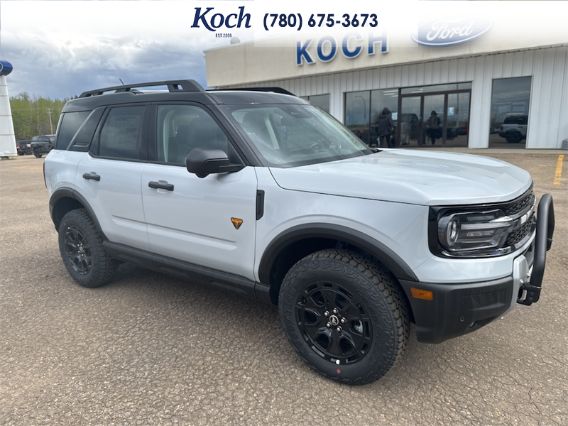 NEW 2026 Ford Bronco Sport Badlands - Crystal White Tricoat Exterior / DARK SPACE GREY LEATHER Interior - $55,400 - Stock #A26055 - VIN 3FMCR9DAXTRE09973 - Photo 15
