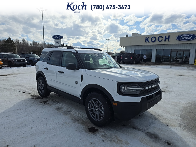 NEW 2026 Ford Bronco Sport Big Bend - Oxford White Exterior / LIGHT SMOKED TRUFFLE Interior - $41,440 - Stock #A26072 - VIN 3FMCR9BN1TRE09379 - Photo 1