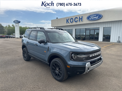 NEW 2026 Ford Bronco Sport Badlands - Azure Grey Metallic Tri-coat Exterior - $47,740 - Stock #A26155 - VIN 3FMCR9DA9TRE50188