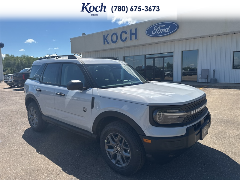 NEW 2026 Ford Bronco Sport Big Bend - Space White Metallic Exterior / MEDIUM LT SMOKED TRUFFLE, CLOTH HEATED FRONT BUCKET SEATS Interior - $39,915 - Stock #A26206 - VIN 3FMCR9BN3TRE70071 - Photo 1