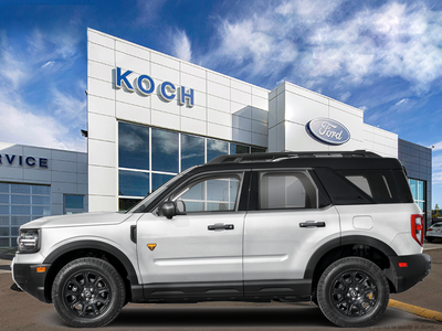 NEW 2026 Ford Bronco Sport Badlands - Space White Metallic Exterior - $47,619 - Stock #E60853 - VIN 3FMCR9DA8TRE86406