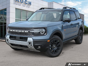 NEW 2026 Ford Bronco Sport Badlands - Azure Grey Metallic Tri-coat Exterior - $47,139 - Stock #E60854 - VIN 3FMCR9DA6TRE86789
