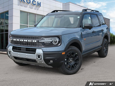 NEW 2026 Ford Bronco Sport Badlands - Azure Grey Metallic Tri-coat Exterior - $51,414 - Stock #E60854 - VIN 3FMCR9DA6TRE86789