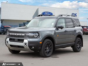 NEW 2026 Ford Bronco Sport Badlands - Carbonized Grey Metallic Exterior - $47,779 - Stock #D60817 - VIN 3FMCR9DA2TRF11557