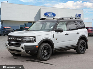 NEW 2026 Ford Bronco Sport Badlands - Space White Metallic Exterior - $47,779 - Stock #D60810 - VIN 3FMCR9DA9TRF11491