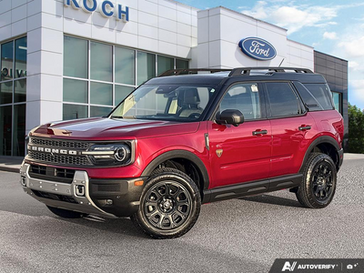 USED 2026 Ford Bronco Sport Badlands - Ruby Red Metallic Tinted Clearcoat Exterior - $49,959 - Stock #EP4825 - VIN 3FMCR9DA5TRE31427