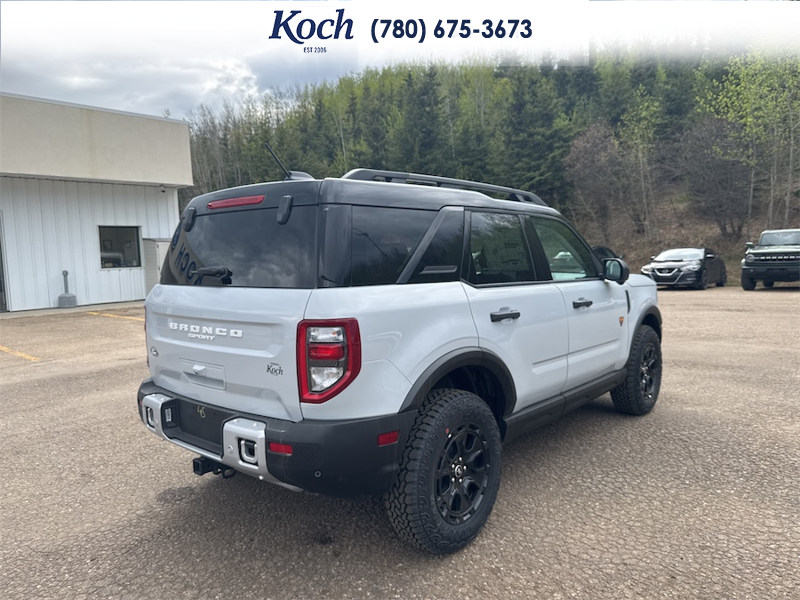 NEW 2026 Ford Bronco Sport Badlands - Crystal White Tricoat Exterior / DARK SPACE GREY LEATHER Interior - $55,400 - Stock #A26055 - VIN 3FMCR9DAXTRE09973 - Photo 2