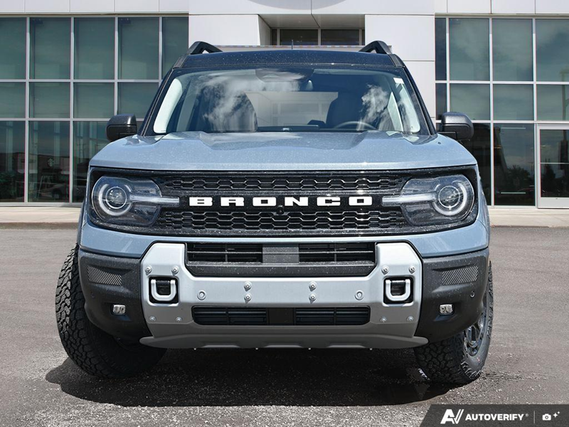NEW 2026 Ford Bronco Sport Badlands - Azure Grey Metallic Tri-coat Exterior / DARK SPACE GREY LEATHER Interior - $55,759 - Stock #E60762 - VIN 3FMCR9DA8TRE68987 - Photo 2