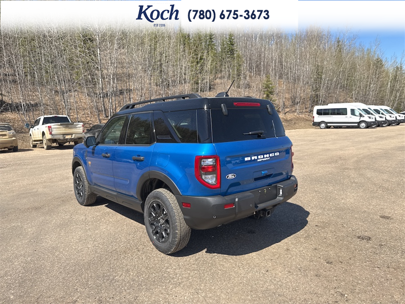NEW 2026 Ford Bronco Sport Badlands - Velocity Blue Metallic Exterior / DARK SPACE GREY LEATHER Interior - $48,440 - Stock #A26156 - VIN 3FMCR9DA6TRE49757 - Photo 3