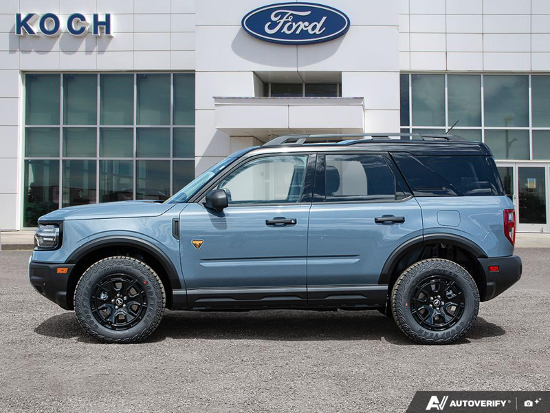 NEW 2026 Ford Bronco Sport Badlands - Azure Grey Metallic Tri-coat Exterior / DARK SPACE GREY LEATHER Interior - $50,333 - Stock #E60646 - VIN 3FMCR9DAXTRE51320 - Photo 3