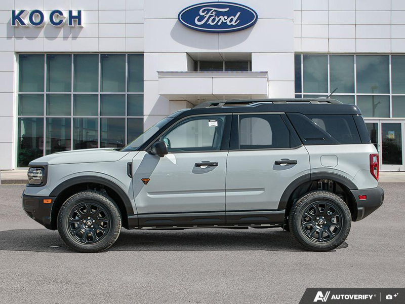 NEW 2026 Ford Bronco Sport Badlands - Space White Metallic Exterior / DARK SPACE GREY, ACTIVEX TRIMMED HTD FR SPORT CONTOUR BUCKET SEA Interior - $43,799 - Stock #E60853 - VIN 3FMCR9DA8TRE86406 - Photo 3