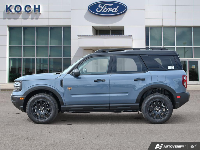 NEW 2026 Ford Bronco Sport Badlands - Azure Grey Metallic Tri-coat Exterior / DARK SPACE GREY LEATHER Interior - $47,139 - Stock #E60854 - VIN 3FMCR9DA6TRE86789 - Photo 3