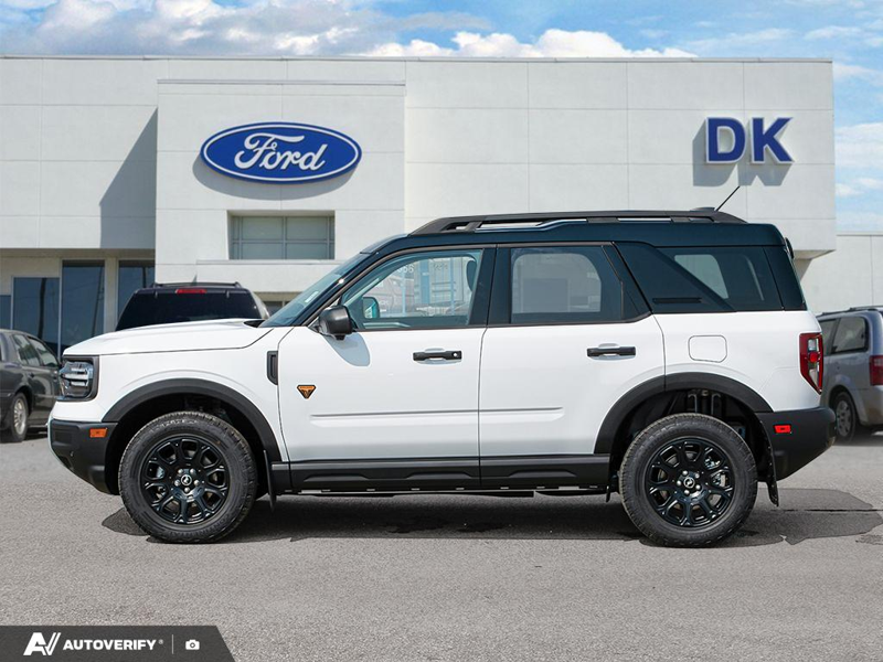 NEW 2026 Ford Bronco Sport Badlands - Oxford White Exterior / DARK SPACE GREY, ACTIVEX TRIMMED HTD FR SPORT CONTOUR BUCKET SEA Interior - $46,863 - Stock #D60695 - VIN 3FMCR9DA5TRF07065 - Photo 3