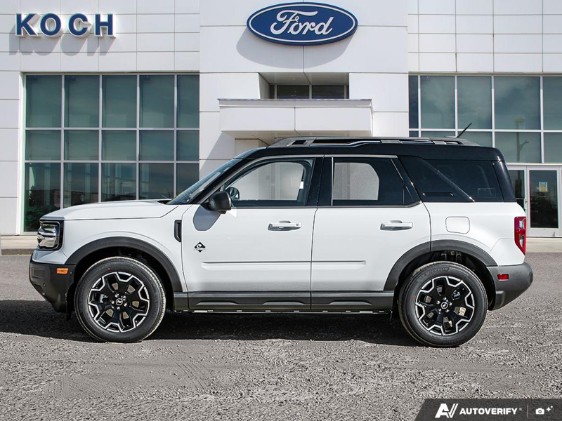 NEW 2026 Ford Bronco Sport Outer Banks - Space White Metallic Exterior / EBONY/ROAST, PREMIUM TRIMMED HTD FRONT BUCKET SEATS Interior - $43,799 - Stock #E61017 - VIN 3FMCR9CN4TRF12889 - Photo 3