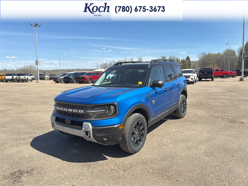 NEW 2026 Ford Bronco Sport Badlands - Velocity Blue Metallic Exterior / DARK SPACE GREY LEATHER Interior - $48,440 - Stock #A26156 - VIN 3FMCR9DA6TRE49757 - Photo 4