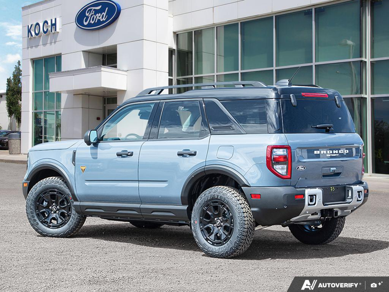 NEW 2026 Ford Bronco Sport Badlands - Azure Grey Metallic Tri-coat Exterior / DARK SPACE GREY LEATHER Interior - $52,764 - Stock #E60646 - VIN 3FMCR9DAXTRE51320 - Photo 4