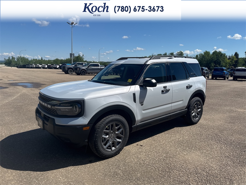 NEW 2026 Ford Bronco Sport Big Bend - Space White Metallic Exterior / MEDIUM LT SMOKED TRUFFLE, CLOTH HEATED FRONT BUCKET SEATS Interior - $39,915 - Stock #A26206 - VIN 3FMCR9BN3TRE70071 - Photo 4