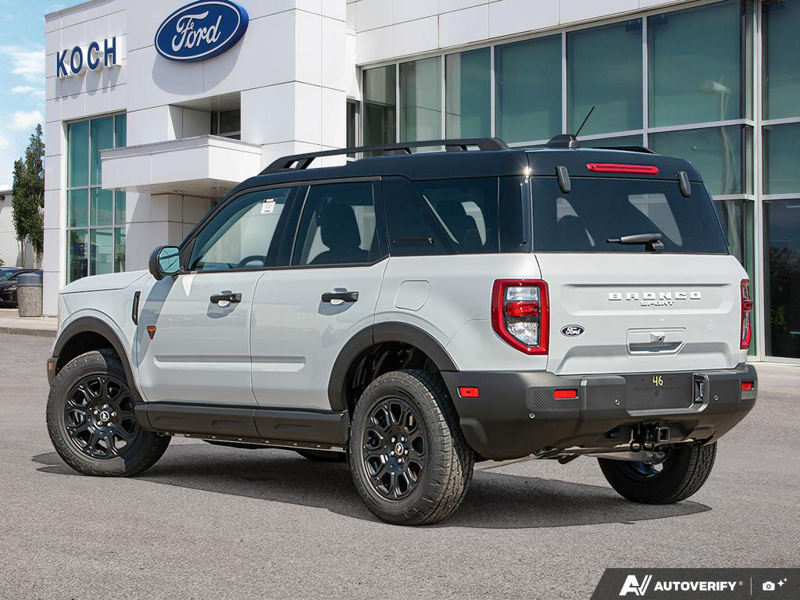 NEW 2026 Ford Bronco Sport Badlands - Space White Metallic Exterior / DARK SPACE GREY, ACTIVEX TRIMMED HTD FR SPORT CONTOUR BUCKET SEA Interior - $43,799 - Stock #E60853 - VIN 3FMCR9DA8TRE86406 - Photo 4