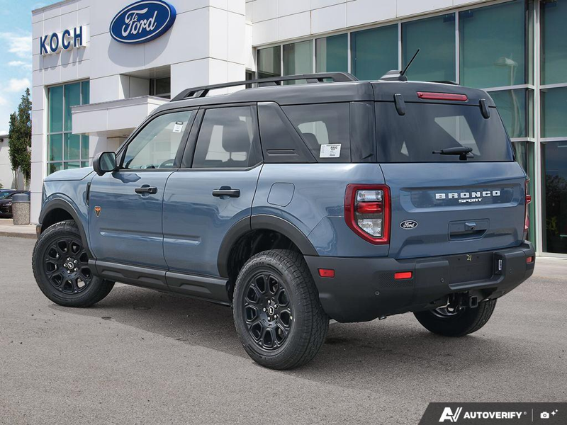 NEW 2026 Ford Bronco Sport Badlands - Azure Grey Metallic Tri-coat Exterior / DARK SPACE GREY LEATHER Interior - $47,139 - Stock #E60854 - VIN 3FMCR9DA6TRE86789 - Photo 4