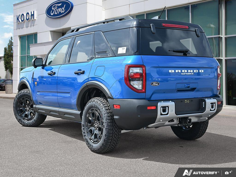 NEW 2026 Ford Bronco Sport Badlands - Velocity Blue Metallic Exterior / DARK SPACE GREY LEATHER Interior - $51,681 - Stock #E60872 - VIN 3FMCR9DAXTRE87430 - Photo 4