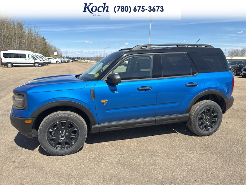 NEW 2026 Ford Bronco Sport Badlands - Velocity Blue Metallic Exterior / DARK SPACE GREY LEATHER Interior - $48,440 - Stock #A26156 - VIN 3FMCR9DA6TRE49757 - Photo 6