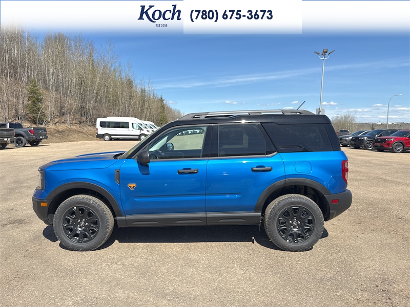 NEW 2026 Ford Bronco Sport Badlands - Velocity Blue Metallic Exterior / DARK SPACE GREY LEATHER Interior - $48,440 - Stock #A26156 - VIN 3FMCR9DA6TRE49757 - Photo 7