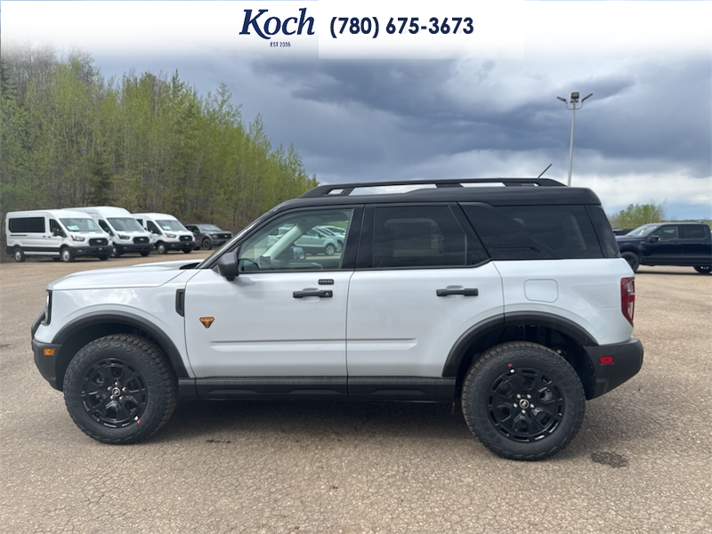 NEW 2026 Ford Bronco Sport Badlands - Crystal White Tricoat Exterior / DARK SPACE GREY LEATHER Interior - $55,400 - Stock #A26055 - VIN 3FMCR9DAXTRE09973 - Photo 7