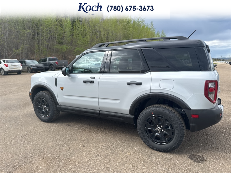 NEW 2026 Ford Bronco Sport Badlands - Crystal White Tricoat Exterior / DARK SPACE GREY LEATHER Interior - $55,400 - Stock #A26055 - VIN 3FMCR9DAXTRE09973 - Photo 8