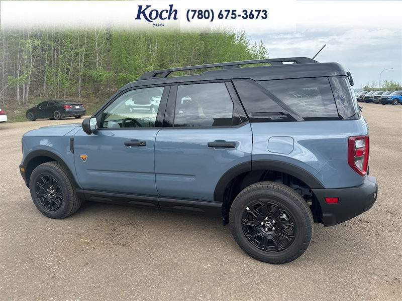 NEW 2026 Ford Bronco Sport Badlands - Azure Grey Metallic Tri-coat Exterior / DARK SPACE GREY LEATHER Interior - $48,490 - Stock #A26155 - VIN 3FMCR9DA9TRE50188 - Photo 8